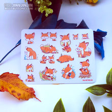 Load image into Gallery viewer, Fox Sticker sheet