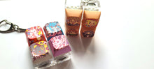 Load image into Gallery viewer, 4pc customized lightup keycap fidget keychain (pick 4 designs)