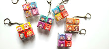 Load image into Gallery viewer, 4pc customized lightup keycap fidget keychain (pick 4 designs)