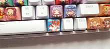 Load image into Gallery viewer, Single light up keycap keychain