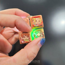 Load image into Gallery viewer, 4pc customized lightup keycap fidget keychain (pick 4 designs)