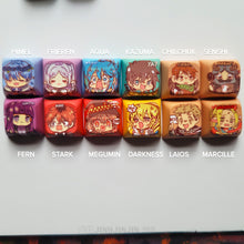 Load image into Gallery viewer, 4pc customized lightup keycap fidget keychain (pick 4 designs)