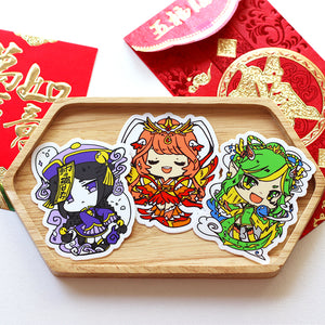 Chinese Mythical girls Enamel pins