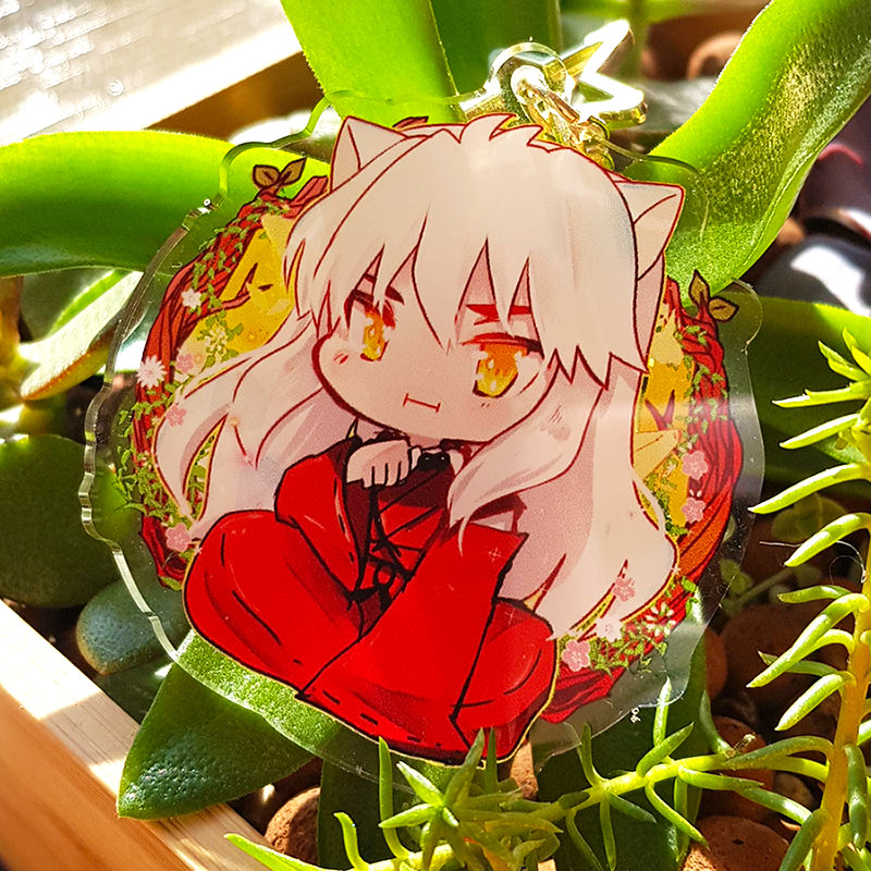 58mm Brooch Inuyasha Hanyo no Yashahime: Princess Half-Demon Acrylic Badges  Icons Button