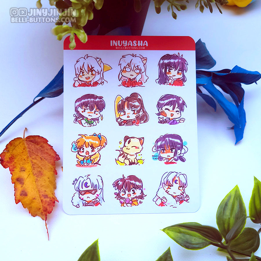 Demon Bros Derp Head sticker sheet