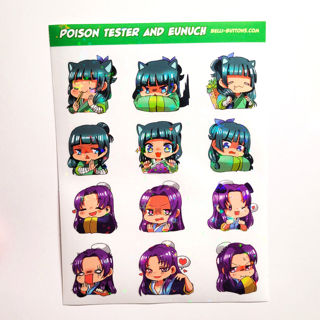 MAOMAO AND JING SHI STICKER SHEET