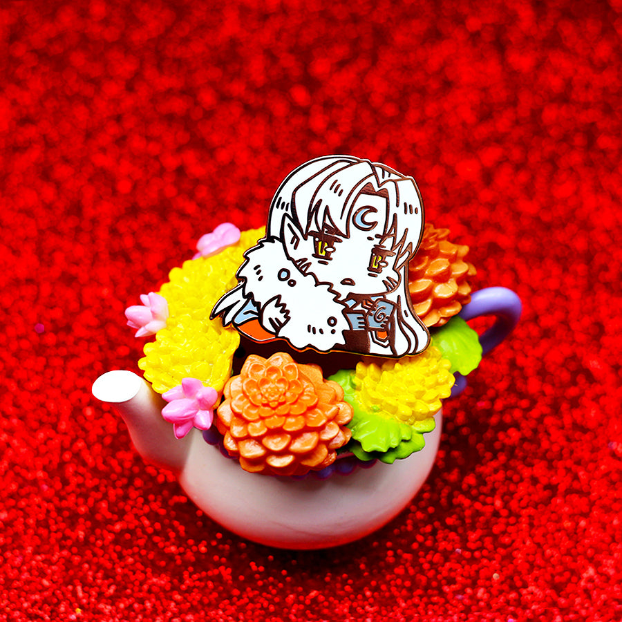 * old ornament ❀ スキーを楽しむ テリアちゃん * オーナメント Inu ya Sha Derpy Pins – Belli-buttons