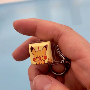 Pika Pika lightup Keycap fidget keychain