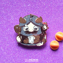 Load image into Gallery viewer, dubious cooking in the dungeon enamel pins
