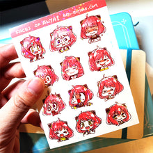 Load image into Gallery viewer, Troll anya derp sticker sheets
