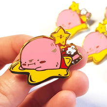 Load image into Gallery viewer, Tired Kirby Enamel Pin
